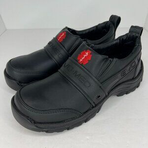 Evo Womens Black Casual Solid Medical Grade Low Top Size 7.5 Slip-On Work Shoes